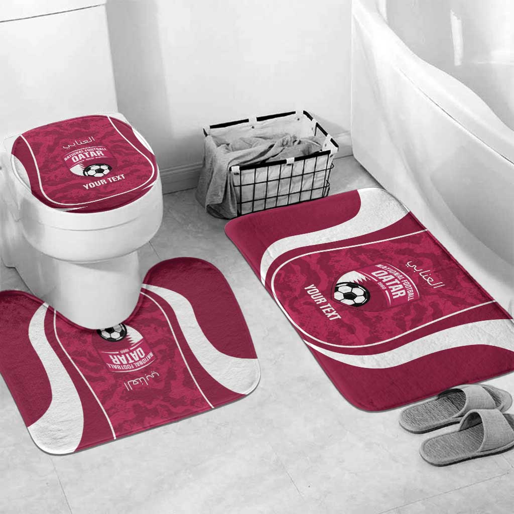Custom Qatar Football Bathroom Set 2026 Come On The Maroons - Wonder Print Shop