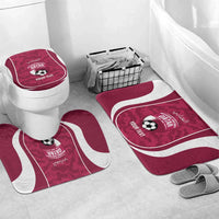 Custom Qatar Football Bathroom Set 2026 Come On The Maroons - Wonder Print Shop