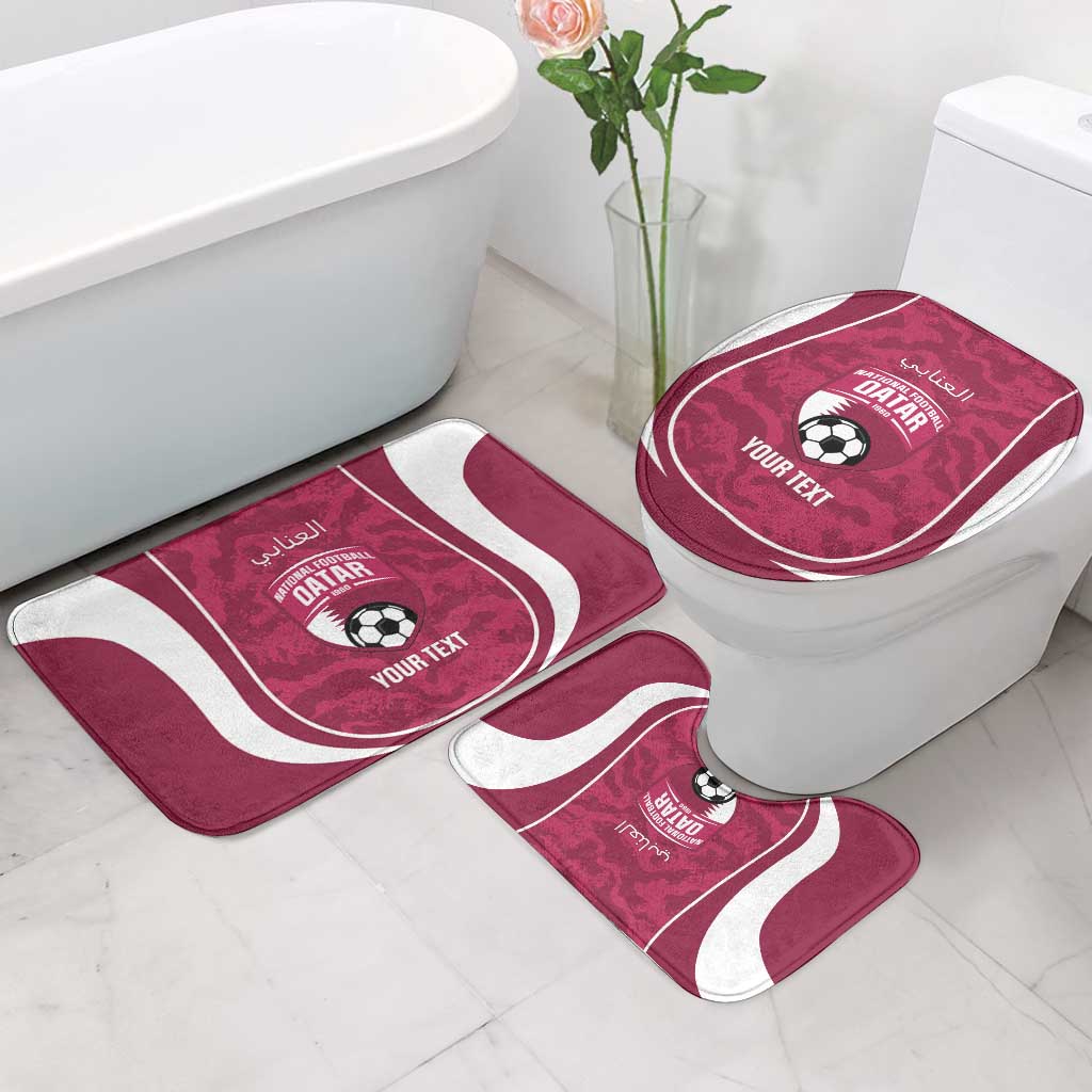 Custom Qatar Football Bathroom Set 2026 Come On The Maroons - Wonder Print Shop