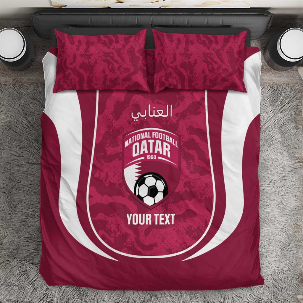 Custom Qatar Football Bedding Set 2026 Come On The Maroons - Wonder Print Shop