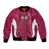Custom Qatar Football Bomber Jacket 2026 Come On The Maroons - Wonder Print Shop