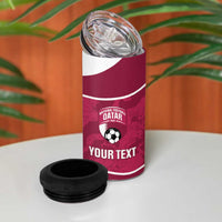 Custom Qatar Football 4 in 1 Can Cooler Tumbler 2026 Come On The Maroons - Wonder Print Shop