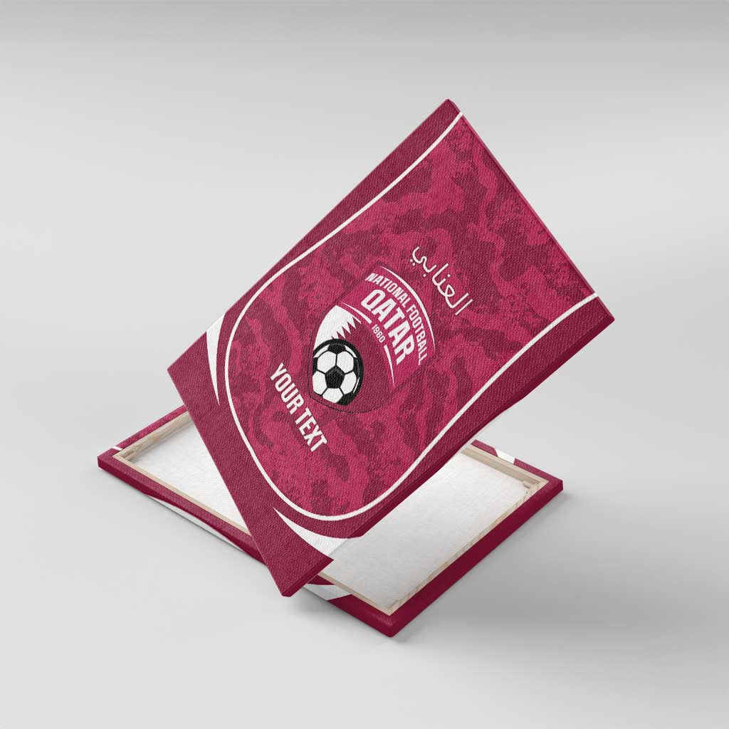 Custom Qatar Football Canvas Wall Art 2026 Come On The Maroons - Wonder Print Shop