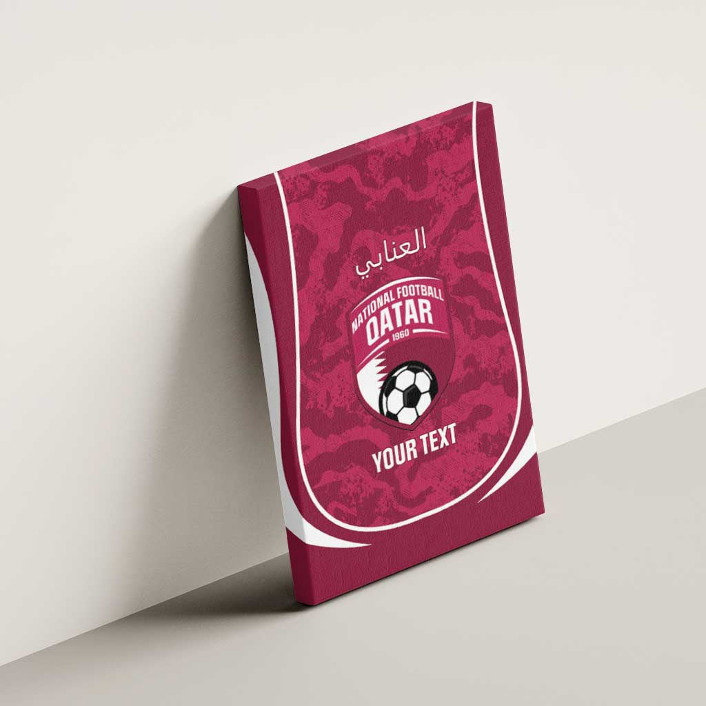 Custom Qatar Football Canvas Wall Art 2026 Come On The Maroons - Wonder Print Shop