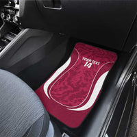 Custom Qatar Football Car Mats 2026 Come On The Maroons - Wonder Print Shop