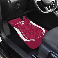 Custom Qatar Football Car Mats 2026 Come On The Maroons - Wonder Print Shop