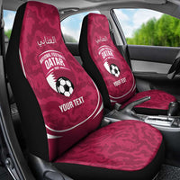 Custom Qatar Football Car Seat Cover 2026 Come On The Maroons - Wonder Print Shop