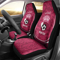 Custom Qatar Football Car Seat Cover 2026 Come On The Maroons - Wonder Print Shop