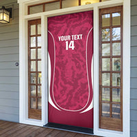 Custom Qatar Football Door Cover 2026 Come On The Maroons - Wonder Print Shop