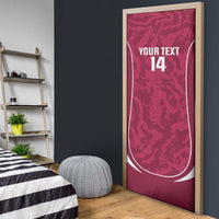 Custom Qatar Football Door Cover 2026 Come On The Maroons - Wonder Print Shop
