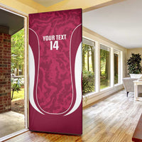 Custom Qatar Football Door Cover 2026 Come On The Maroons - Wonder Print Shop