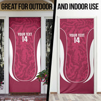 Custom Qatar Football Door Cover 2026 Come On The Maroons - Wonder Print Shop