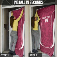 Custom Qatar Football Door Cover 2026 Come On The Maroons - Wonder Print Shop