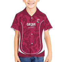 Custom Qatar Football Family Matching Puletasi and Hawaiian Shirt 2026 Come On The Maroons - Wonder Print Shop