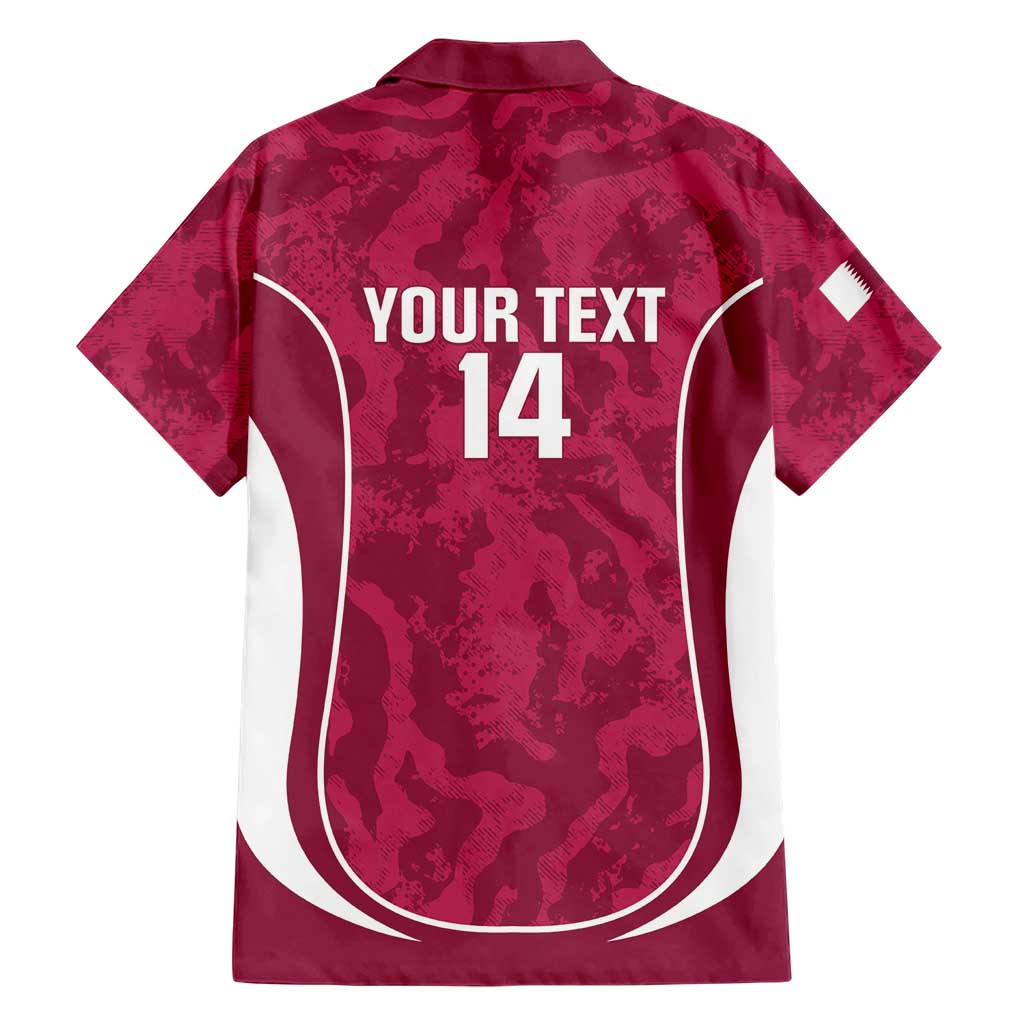 Custom Qatar Football Family Matching Tank Maxi Dress and Hawaiian Shirt 2026 Come On The Maroons - Wonder Print Shop