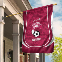 Custom Qatar Football Garden Flag 2026 Come On The Maroons - Wonder Print Shop