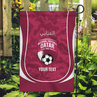 Custom Qatar Football Garden Flag 2026 Come On The Maroons - Wonder Print Shop