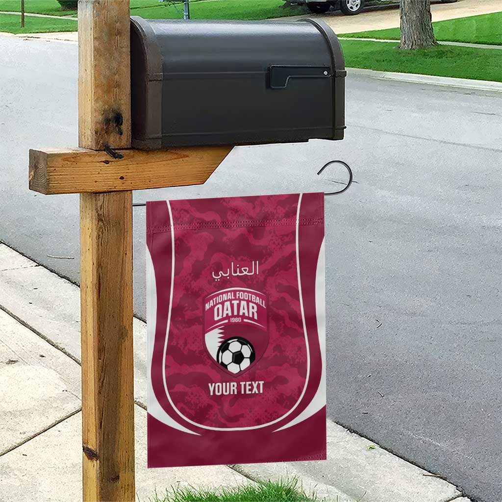 Custom Qatar Football Garden Flag 2026 Come On The Maroons - Wonder Print Shop