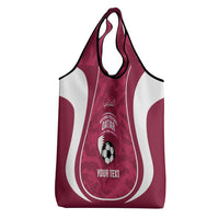 Custom Qatar Football Grocery Bag 2026 Come On The Maroons - Wonder Print Shop