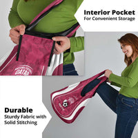 Custom Qatar Football Grocery Bag 2026 Come On The Maroons - Wonder Print Shop