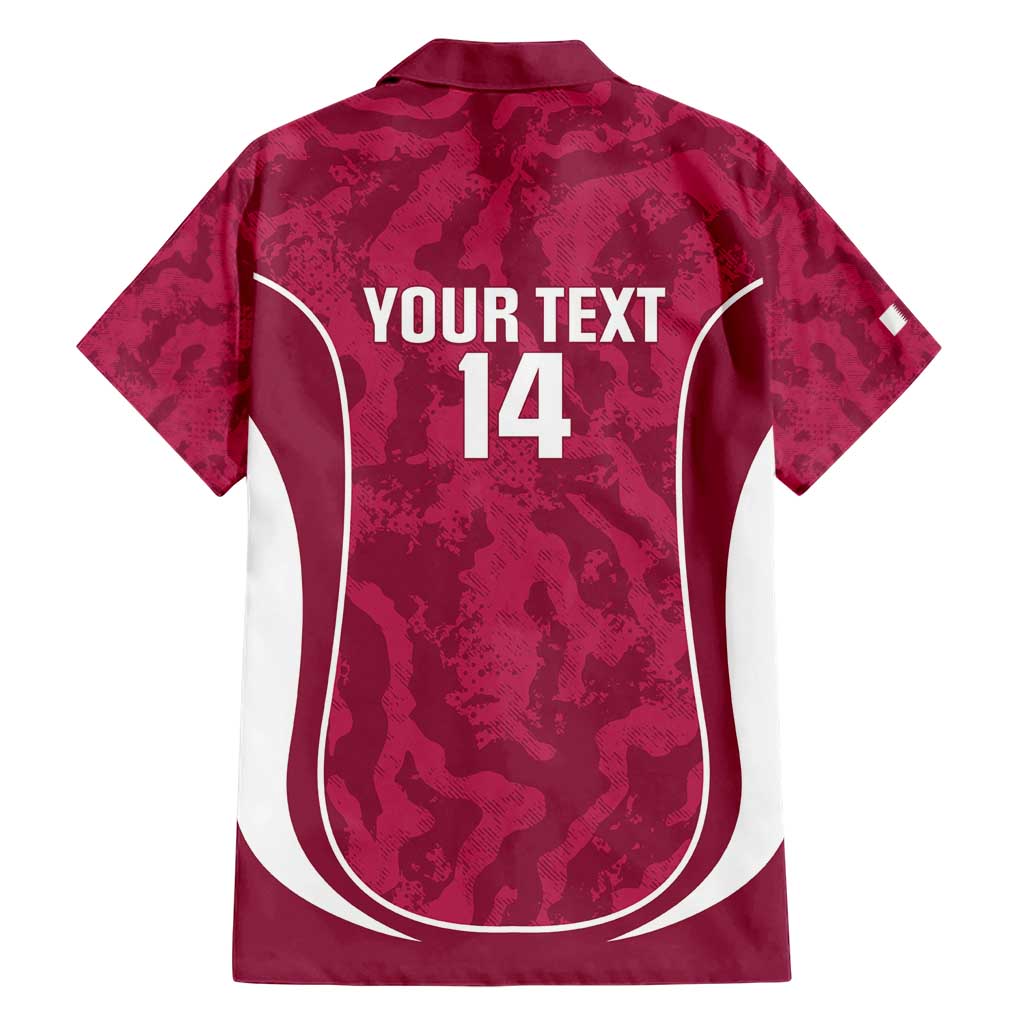 Custom Qatar Football Hawaiian Shirt 2026 Come On The Maroons - Wonder Print Shop