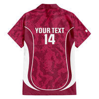 Custom Qatar Football Hawaiian Shirt 2026 Come On The Maroons - Wonder Print Shop