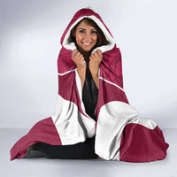 Custom Qatar Football Hooded Blanket 2026 Come On The Maroons - Wonder Print Shop