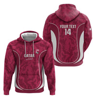 Custom Qatar Football Hoodie 2026 Come On The Maroons - Wonder Print Shop
