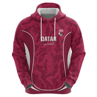 Custom Qatar Football Hoodie 2026 Come On The Maroons - Wonder Print Shop