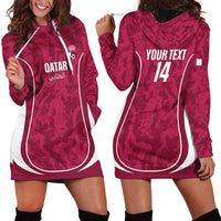 Custom Qatar Football Hoodie Dress 2026 Come On The Maroons - Wonder Print Shop