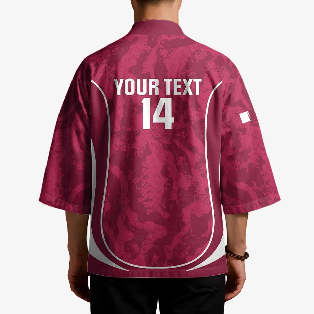 Custom Qatar Football Kimono 2026 Come On The Maroons - Wonder Print Shop