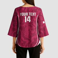 Custom Qatar Football Kimono Sleeve Blouse 2026 Come On The Maroons - Wonder Print Shop