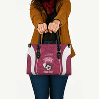 Custom Qatar Football Leather Bag 2026 Come On The Maroons - Wonder Print Shop