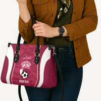 Custom Qatar Football Leather Bag 2026 Come On The Maroons - Wonder Print Shop