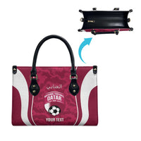 Custom Qatar Football Leather Bag 2026 Come On The Maroons - Wonder Print Shop