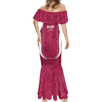 Custom Qatar Football Mermaid Dress 2026 Come On The Maroons - Wonder Print Shop