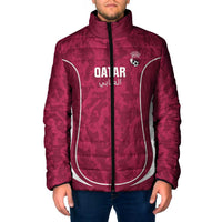 Custom Qatar Football Padded Jacket 2026 Come On The Maroons - Wonder Print Shop