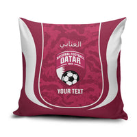 Custom Qatar Football Pillow Cover 2026 Come On The Maroons - Wonder Print Shop