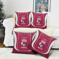 Custom Qatar Football Pillow Cover 2026 Come On The Maroons - Wonder Print Shop