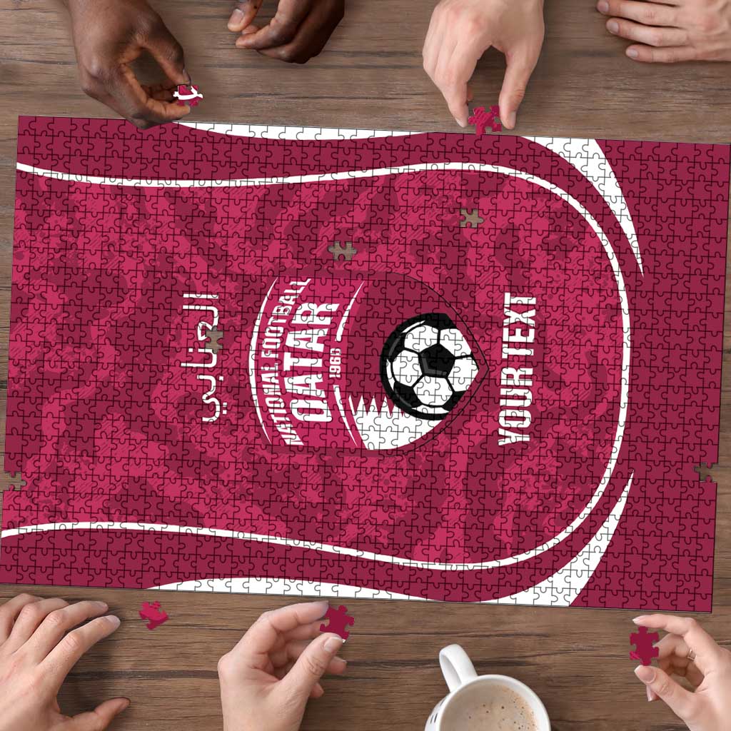 Custom Qatar Football Puzzle 2026 Come On The Maroons - Wonder Print Shop