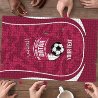 Custom Qatar Football Puzzle 2026 Come On The Maroons - Wonder Print Shop