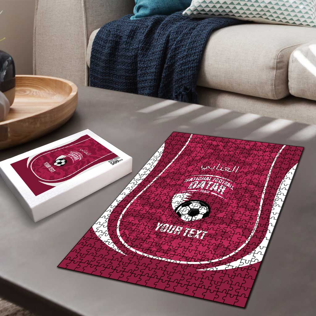Custom Qatar Football Puzzle 2026 Come On The Maroons - Wonder Print Shop