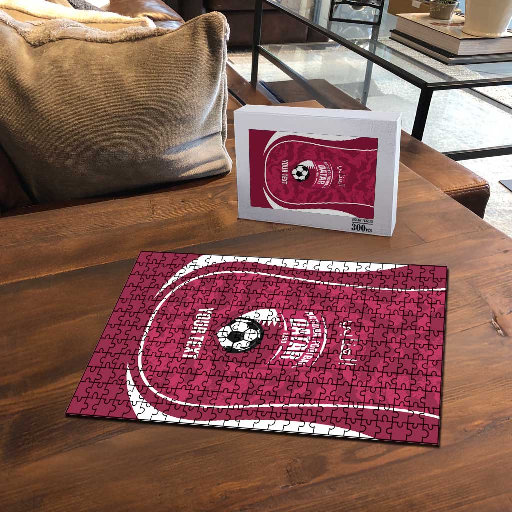 Custom Qatar Football Puzzle 2026 Come On The Maroons - Wonder Print Shop