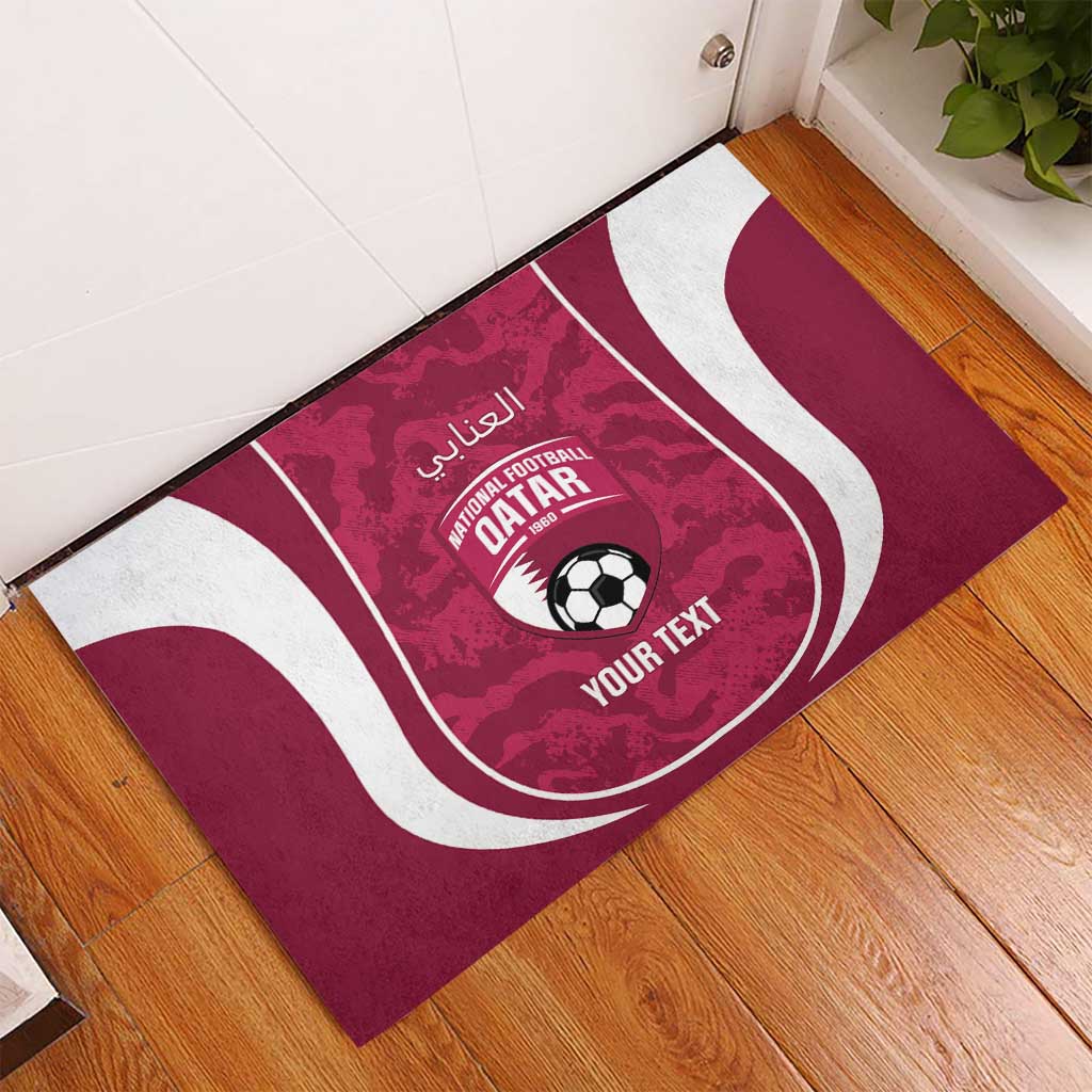 Custom Qatar Football Rubber Doormat 2026 Come On The Maroons - Wonder Print Shop