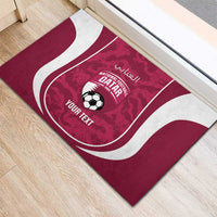 Custom Qatar Football Rubber Doormat 2026 Come On The Maroons - Wonder Print Shop