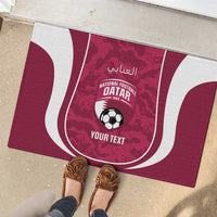Custom Qatar Football Rubber Doormat 2026 Come On The Maroons - Wonder Print Shop