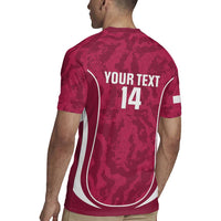 Custom Qatar Football Rugby Jersey 2026 Come On The Maroons - Wonder Print Shop