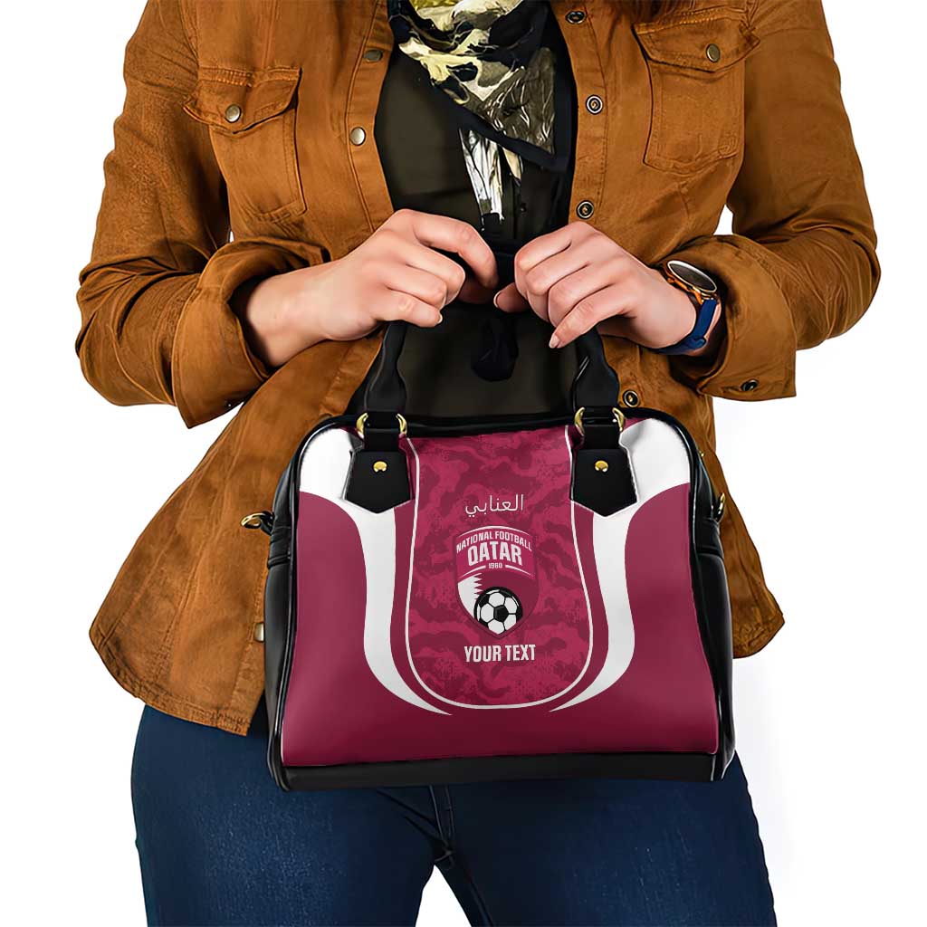 Custom Qatar Football Shoulder Handbag 2026 Come On The Maroons - Wonder Print Shop