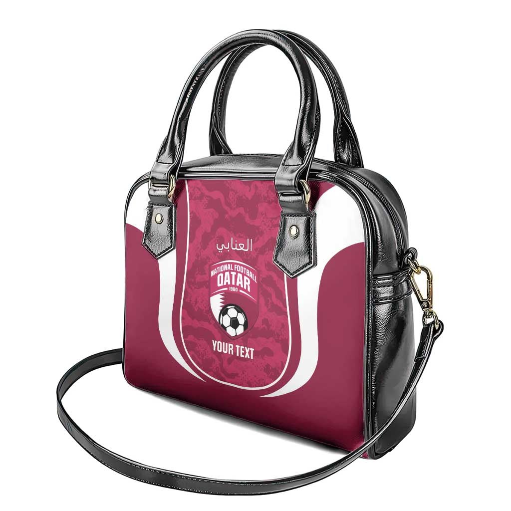 Custom Qatar Football Shoulder Handbag 2026 Come On The Maroons - Wonder Print Shop