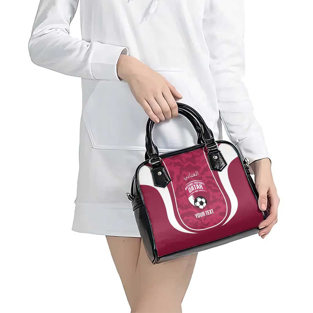 Custom Qatar Football Shoulder Handbag 2026 Come On The Maroons - Wonder Print Shop